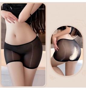 FEE ET MOI - Sheer Shine Seamless Panties (Black)